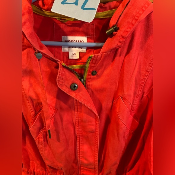 Mossimo Supply Co. Red Utility Jacket - Picture 2 of 3